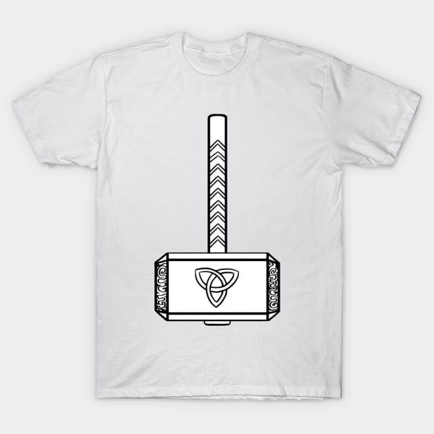 The hammer of the god of thunder. T-Shirt by artsyreader